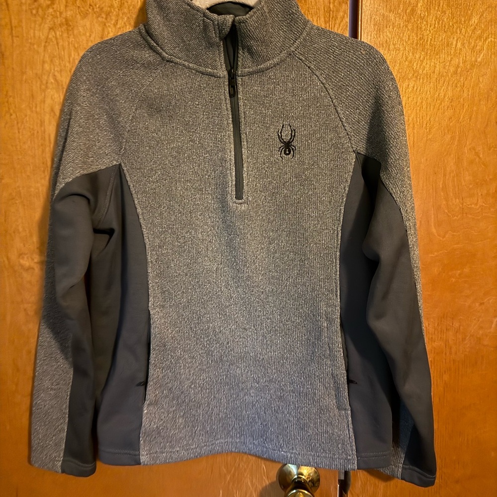 Spyder Gray Quarter-Zip Sweatshirt